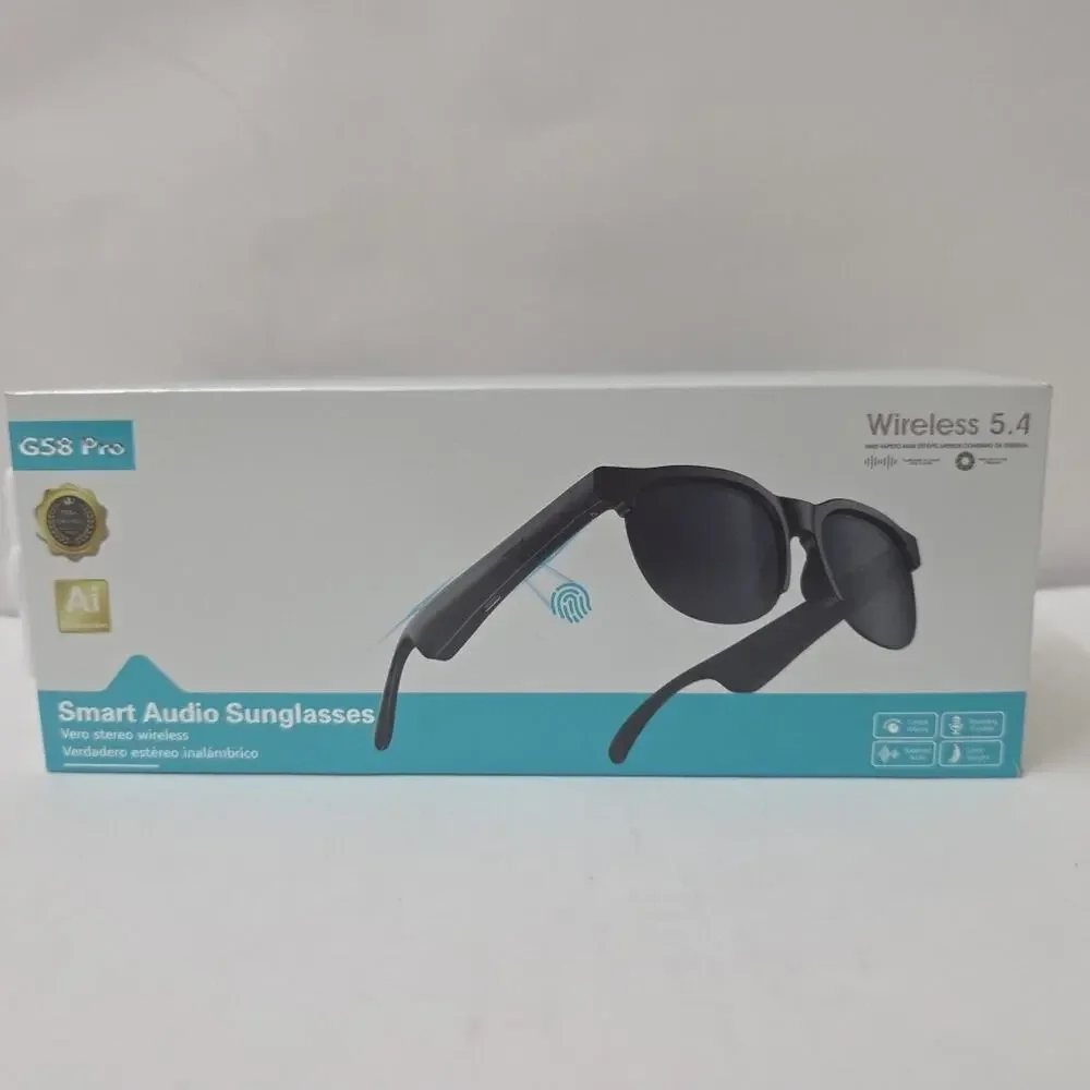Smart Glasses Bluetooth-Audio Glasses AI Translate Stereo Music Call Headset